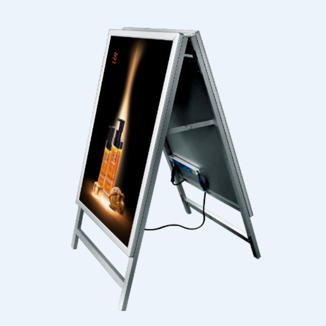 Double Boards A Frame Snap LED Illuminated Sidewalk Sign