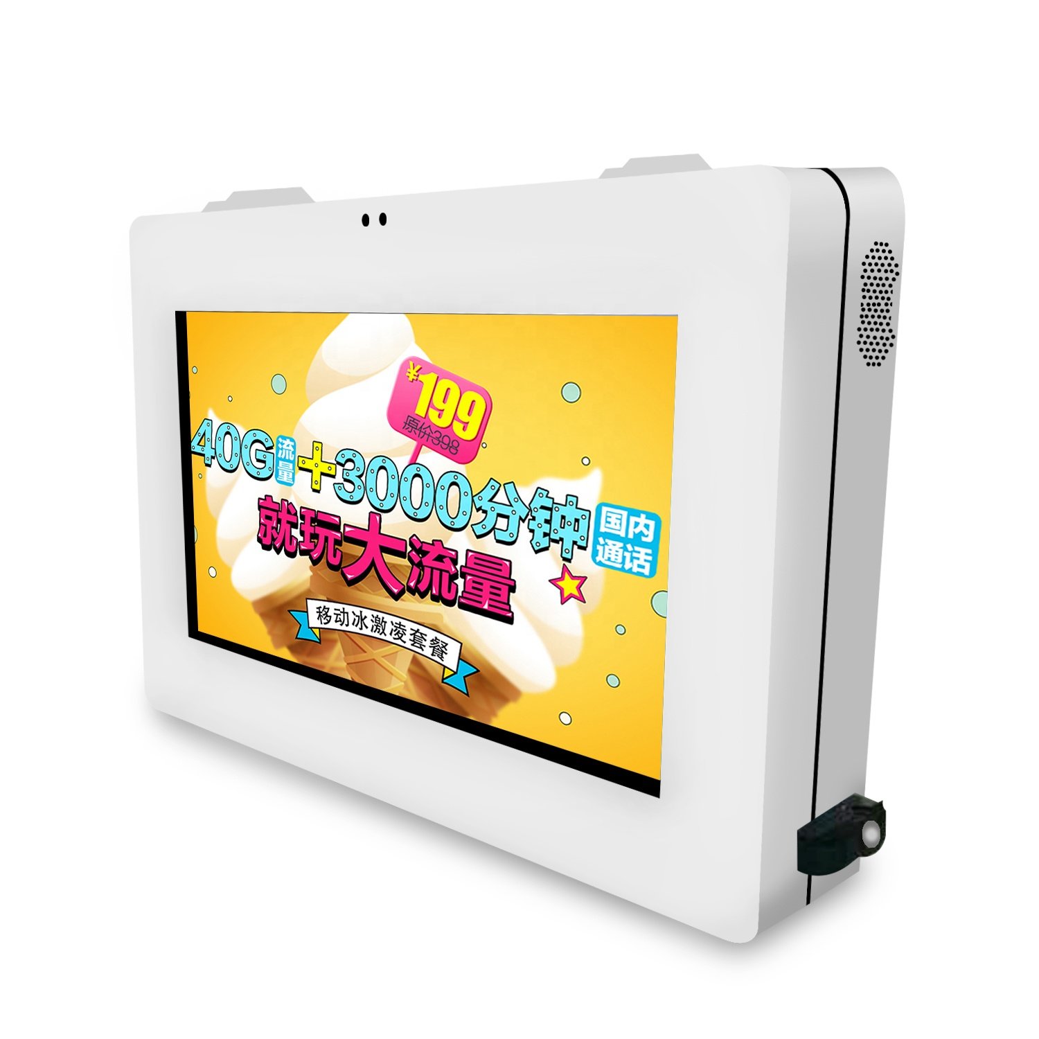Indoor Advertising Board Display Stand for Restaurant Menu Wall Mount Horizontal Digital Signage 32 Inch 1920*1080 Android 6.0