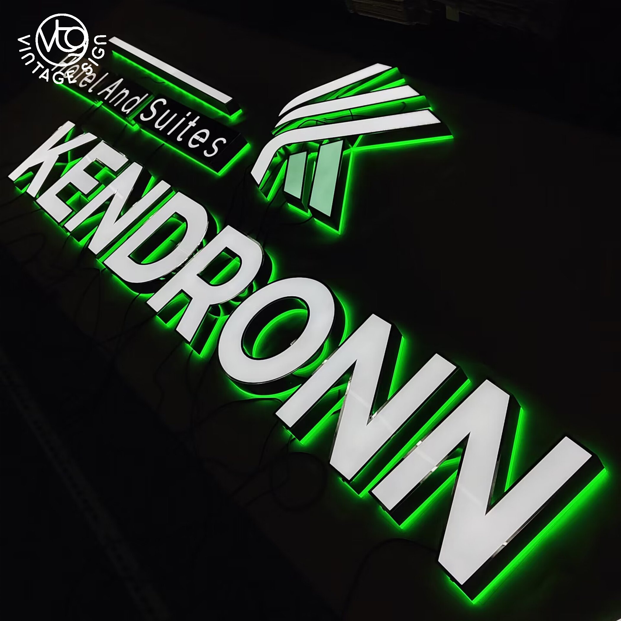 Letter Luminous Sign Metal Stainless Steel Backlit Signage Outdoor Waterproof Led Channel Letter