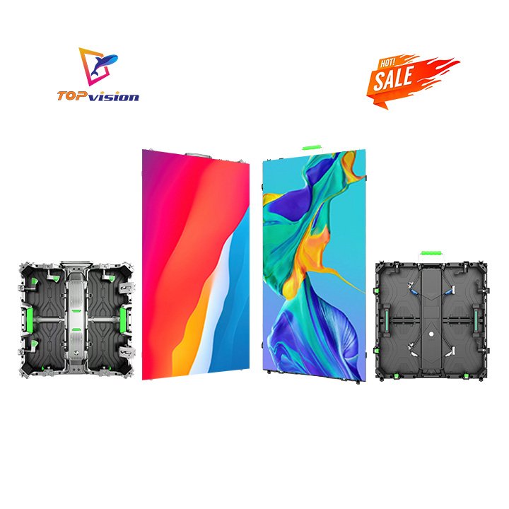 Topvison Outdoor P3.91 P4.81 Pantalla LED Video Wall 500x500 Die Casting Aluminum Cabinet Rental Led Screen Display Hub Board