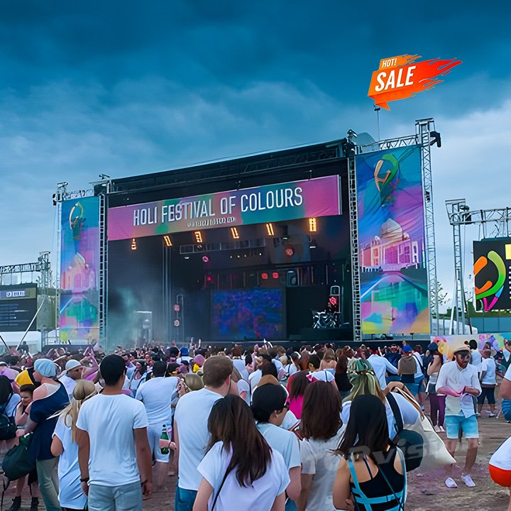 Topvison Outdoor P3.91 P4.81 Pantalla LED Video Wall 500x500 Die Casting Aluminum Cabinet Rental Led Screen Display Hub Board
