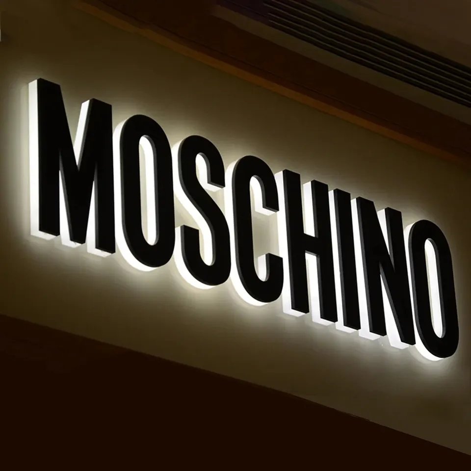 outdoor advertising Flat Laser Cut 3d illuminated Backlit Letters Sign Acrylic Led Letter Logos For Company Signs sign board
