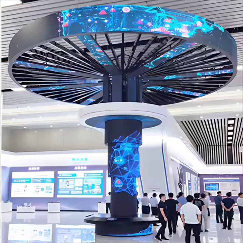 High Brightness Advertising Boards P4 Outdoor Flexible Ultra Thin Display Screen Led Panel For Trade Shows and Exhibitions
