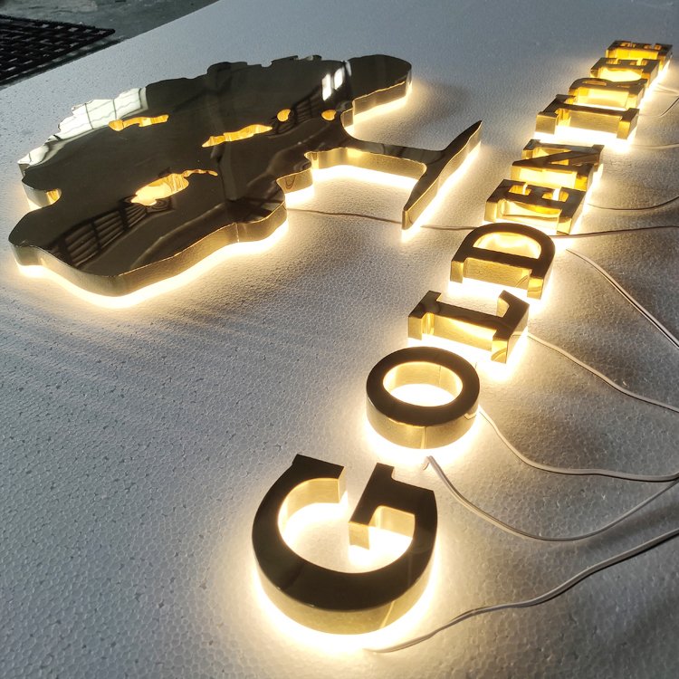 Store front sign logo outdoor led letter light 3d sign custom letters backlit channel letter logo custom led sign for business