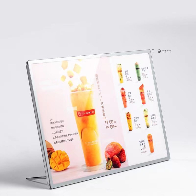 signboard design for restaurants Illuminated Advertising Sign Board Led slim light box Picture Frames For Advertising Display