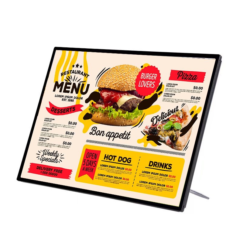 signboard design for restaurants Illuminated Advertising Sign Board Led slim light box Picture Frames For Advertising Display