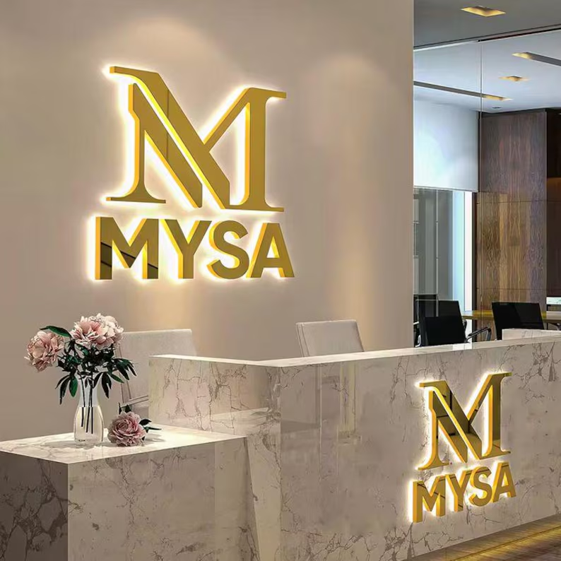 led illuminated sign store front led sign board outdoor advertising business sign custom