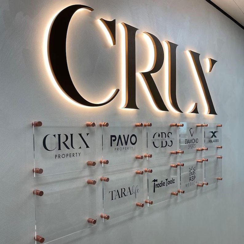 led illuminated sign store front led sign board outdoor advertising business sign custom