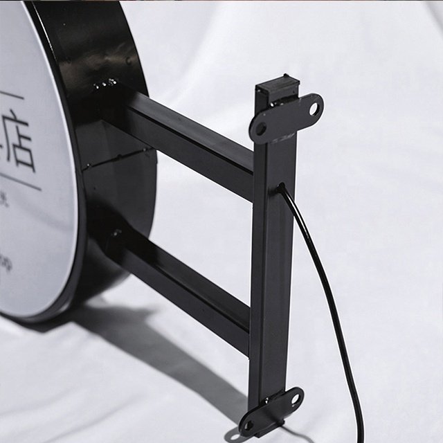 Advertising Sign Board Signs Lightbox Round Led Double Sided Acrylic Round Shape Circular Circle Light Boxes