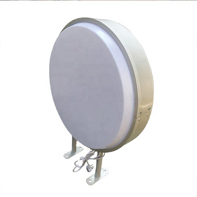 Advertising Sign Board Signs Lightbox Round Led Double Sided Acrylic Round Shape Circular Circle Light Boxes