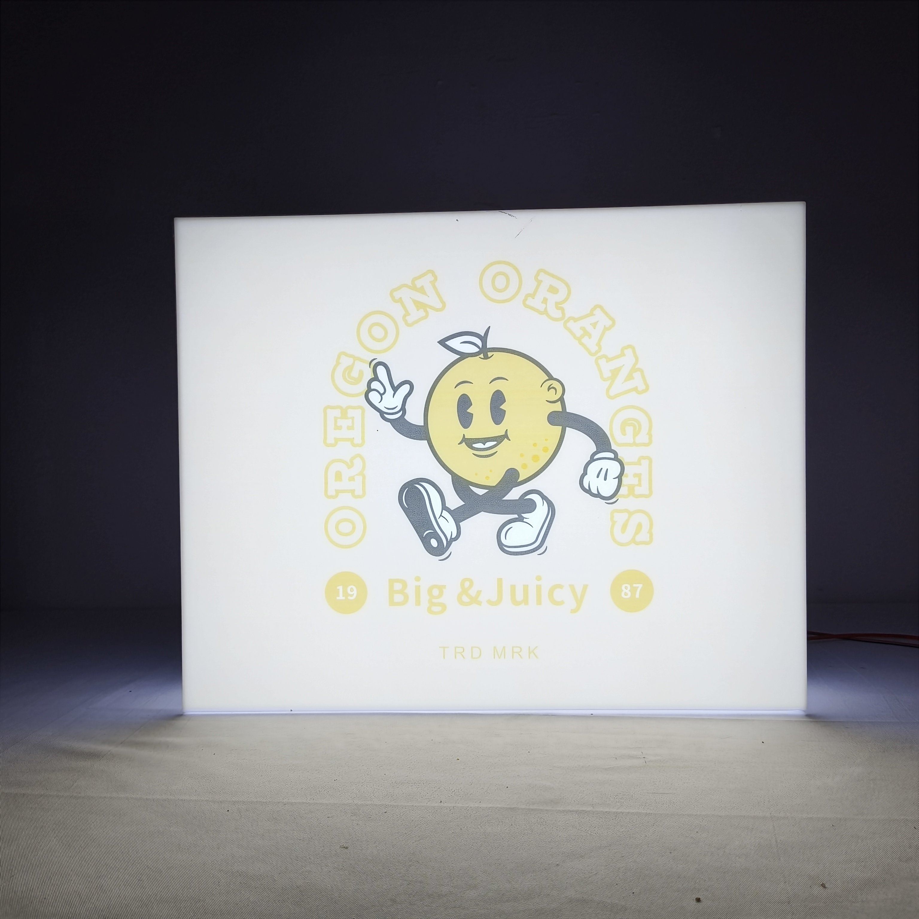 OEM ODM Outdoor LED Lightbox Signboard Low Power Consumption A4 Size 3D Letter Advertising Sign on Wall Metal Frame
