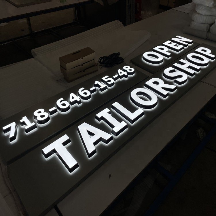 Outdoor Led Sign Board Advertising Logo Waterproof Business Signage Shop Name Led Letters For Outdoor Stores