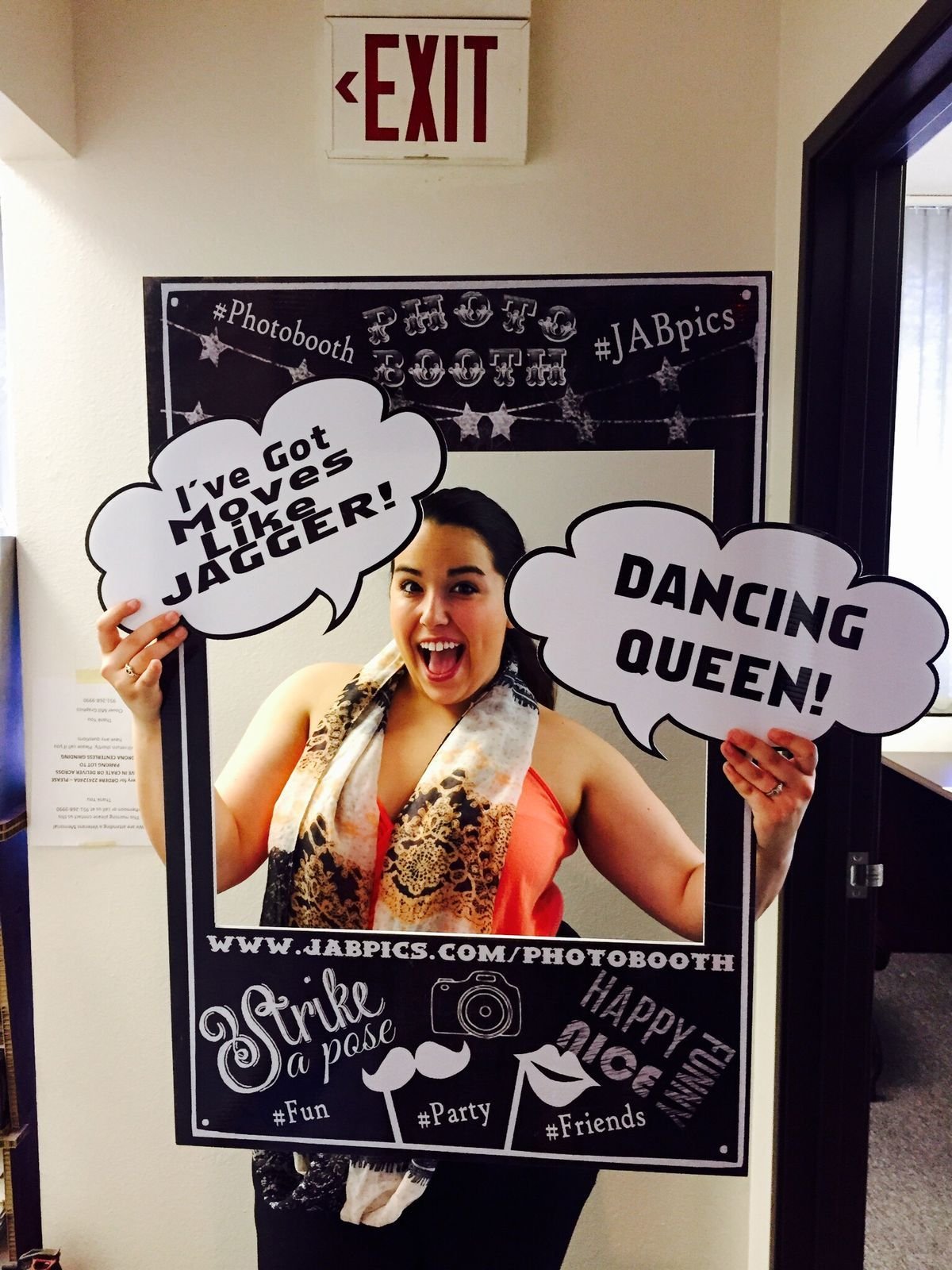 Office Party Photo Booth Props Work Party for Office Birthday Party Celebration Indoor Advertising Board