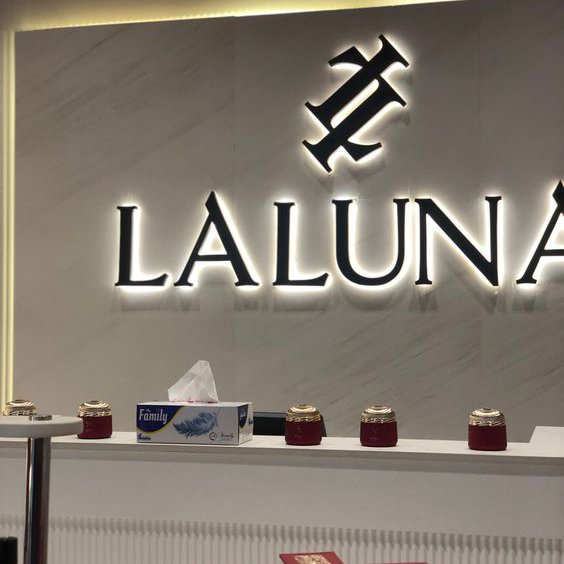 fast delivery salon decor reception signage wall logo signs advertising outdoor store front sign sign board led light