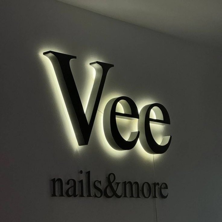 fast delivery salon decor reception signage wall logo signs advertising outdoor store front sign sign board led light