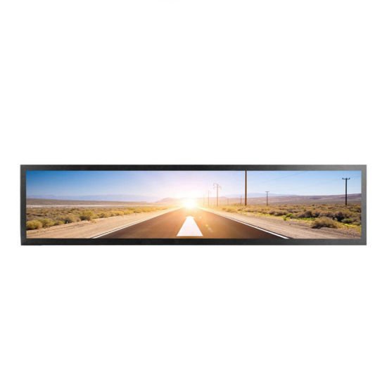 37 inch ceiling mounted high brightness ultra wide bar stretched advertising screen and lcd monitor