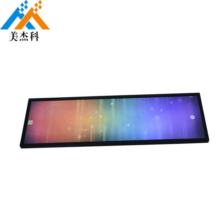 37 inch ceiling mounted high brightness ultra wide bar stretched advertising screen and lcd monitor