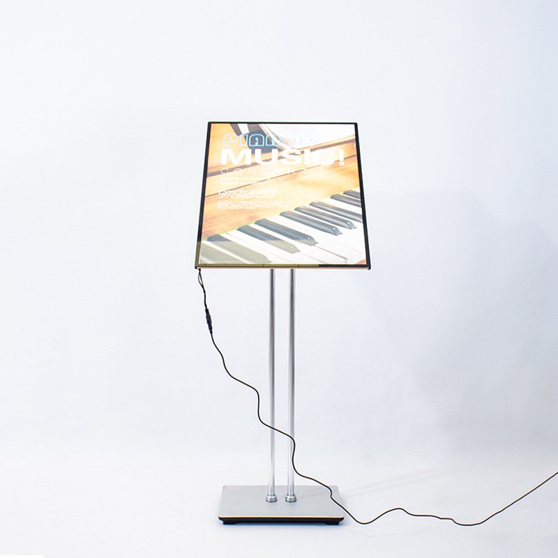 2023 New Style Led Advertising Sign Board Floor Standing Display Stand Backlit Board Illuminated Light Box Sign