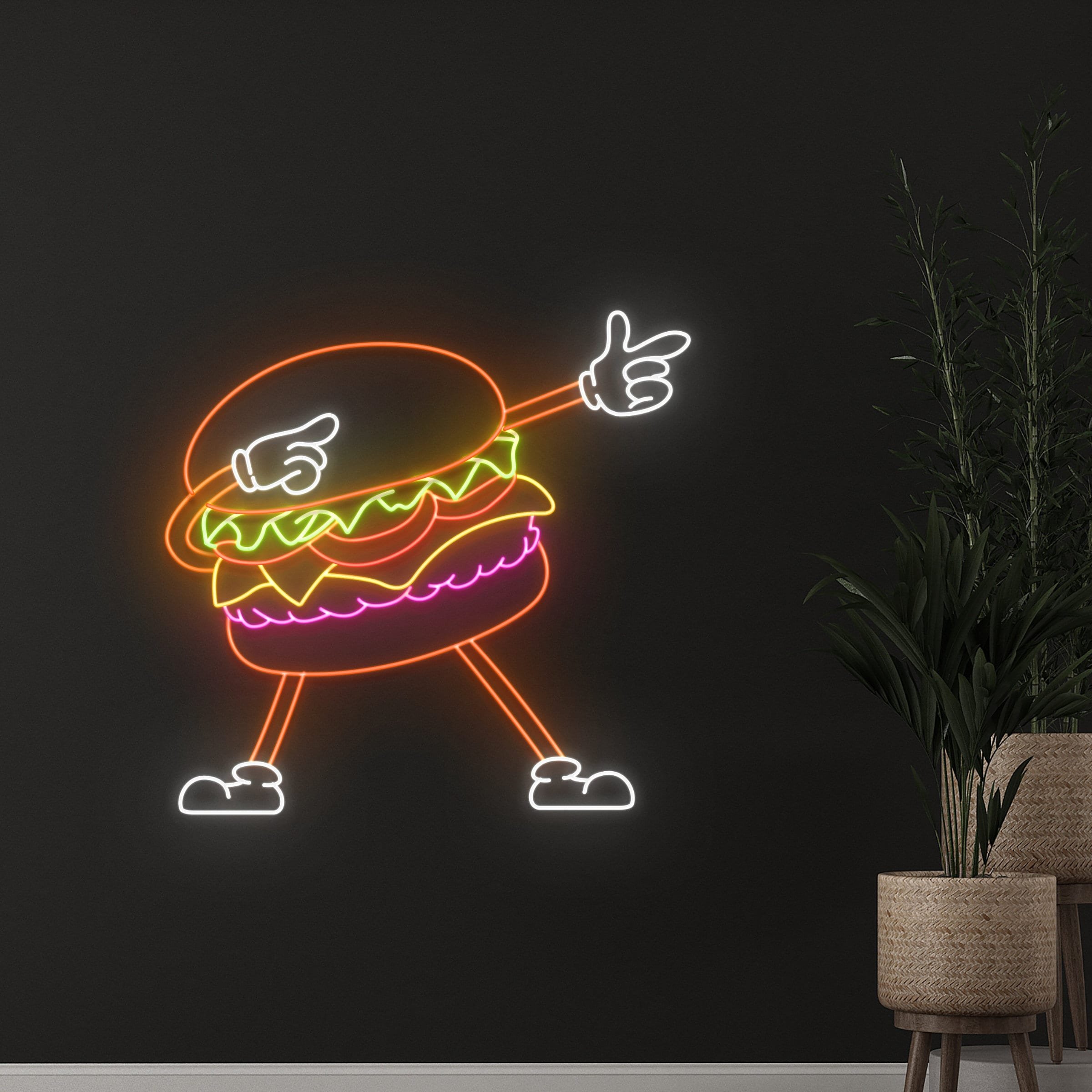 Restaurant Business Custom Sandwich hamburger hot dog Neon Sign food neon sign