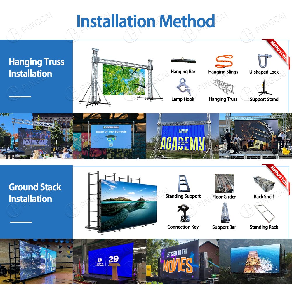 P3.91 Outdoor Fine Pixel LED Rental Display Stage Giant Video Wall LED Panel LED Board