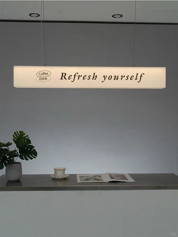 Customized Logo for Advertising Light boxes Display Creative INS Clear Colorful Acrylic Square Led Light Box Sign Board