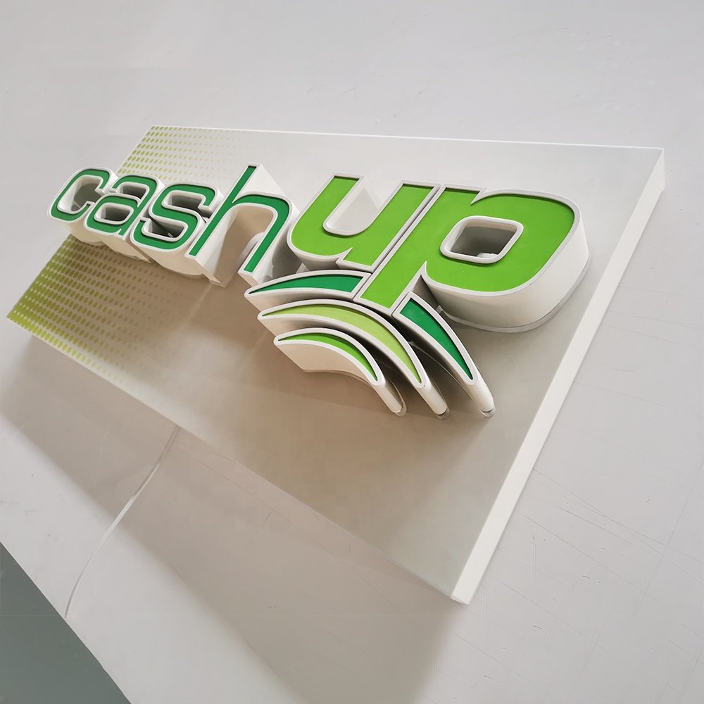 3D Outdoor Sign Board Design Factory Price Company Acrylic Business Sign Led Steel Letter Sign Board