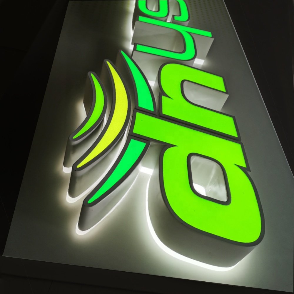 3D Outdoor Sign Board Design Factory Price Company Acrylic Business Sign Led Steel Letter Sign Board
