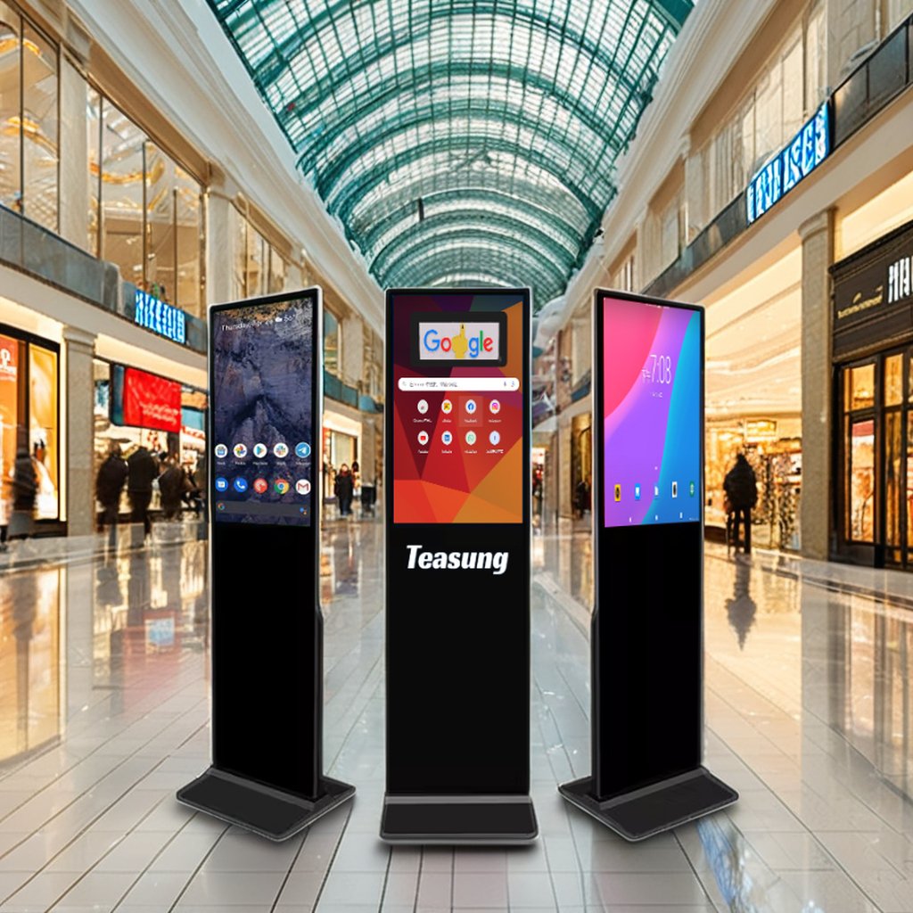 Teasung Custom lcd screen advertising32-75inch digital display interactive board wifi indoor 4K display screens for whiteboards