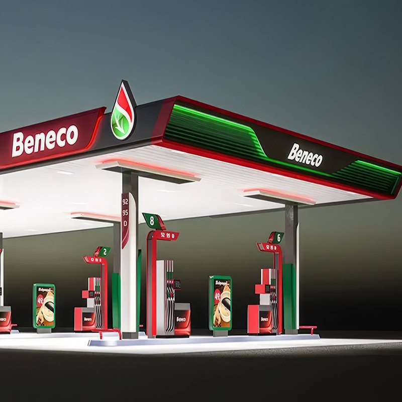 Space Frame Led Petrol Gas Station Canopy Design Petrol Pump Construction Companies Petrol Station
