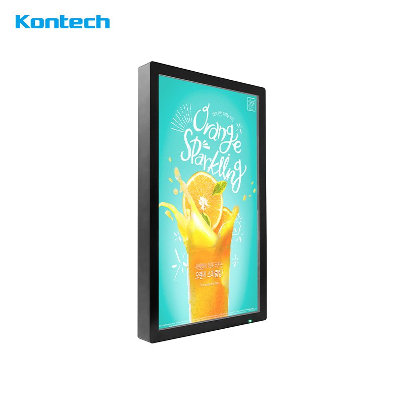 Outdoor lcd displays Waterproof Menu Boards LCD Advertising Digital Signage And Displays with circular polarizing technology