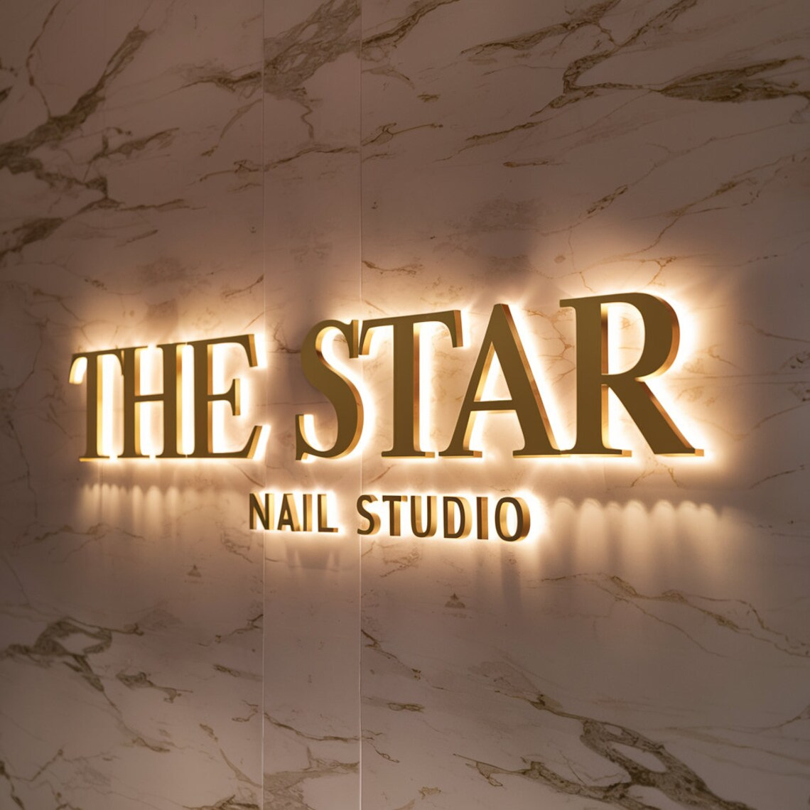 Acrylic letter shop name board designs custom led sign for store business sign barbershop sign