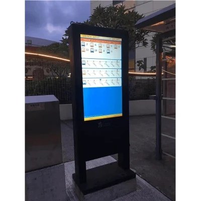 DEDI Factory Commercial Monitor Advertising Player IP65 Outdoor LCD Waterproof Totem Displays Interactive Touch Screen Kiosk Inf
