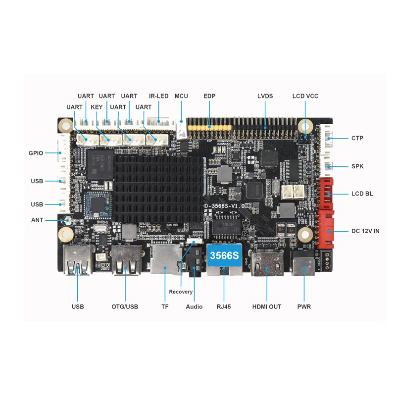 Universal HD-3566S LCD Android Motherboard Smart LCD Advertising Screen TV Board