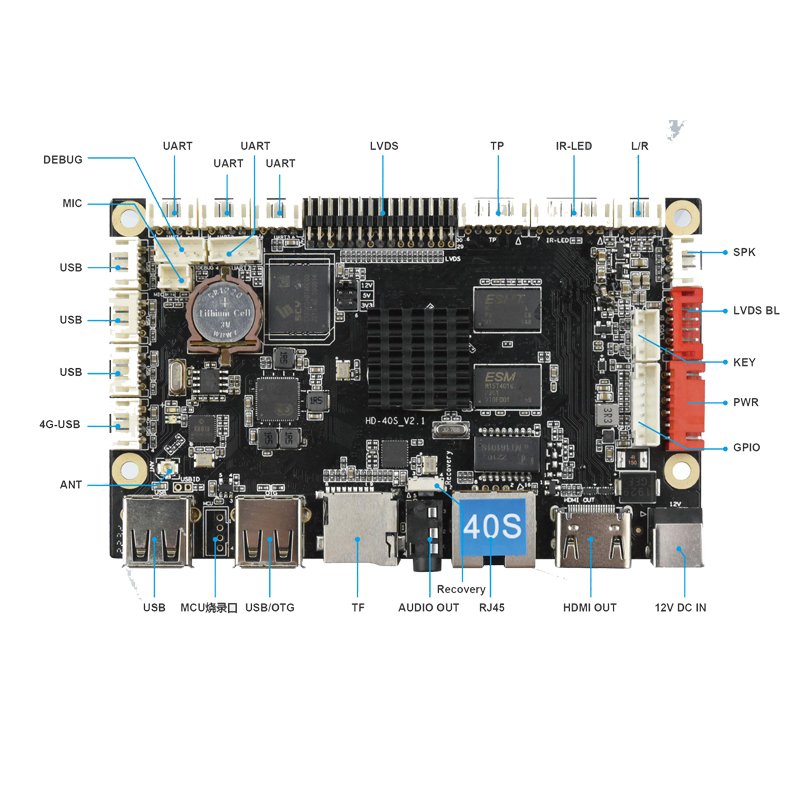 Universal HD-3566S LCD Android Motherboard Smart LCD Advertising Screen TV Board