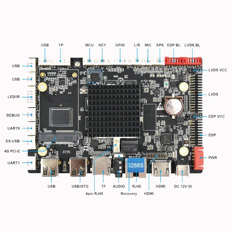Universal HD-3566S LCD Android Motherboard Smart LCD Advertising Screen TV Board