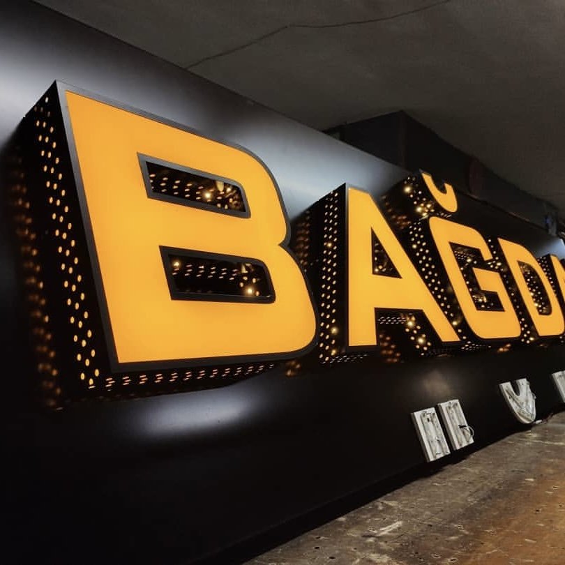 Custom business sign led letter sign led sign board outdoor advertising signboard outdoor