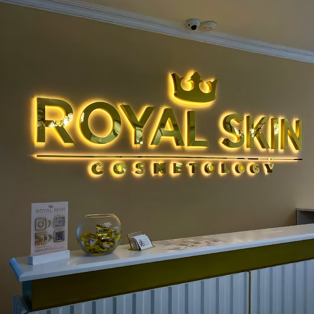 Factory Wholesale Custom Business Logo 3D Metal LED Letters Sign Metal led illuminated sign led sign board for Advertising