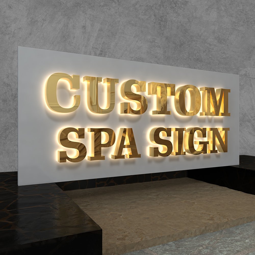 Factory Wholesale Custom Business Logo 3D Metal LED Letters Sign Metal led illuminated sign led sign board for Advertising