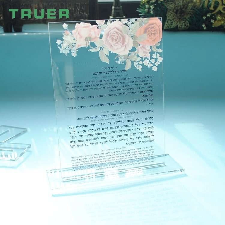Custom Clear Acrylic sublimation Photo Pictures Frame menu stand Advertising Boards