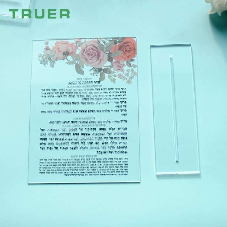 Custom Clear Acrylic sublimation Photo Pictures Frame menu stand Advertising Boards