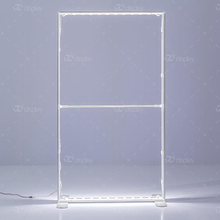 High quality Aluminum Custom Printed Free standing store Advertising Double sized Led LightBox for shopping mall