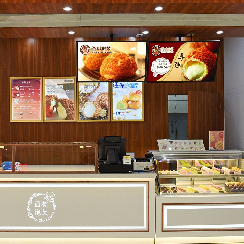 LED snap frame slim advertise light box bar restaurant advertising wall mount backlit menu board