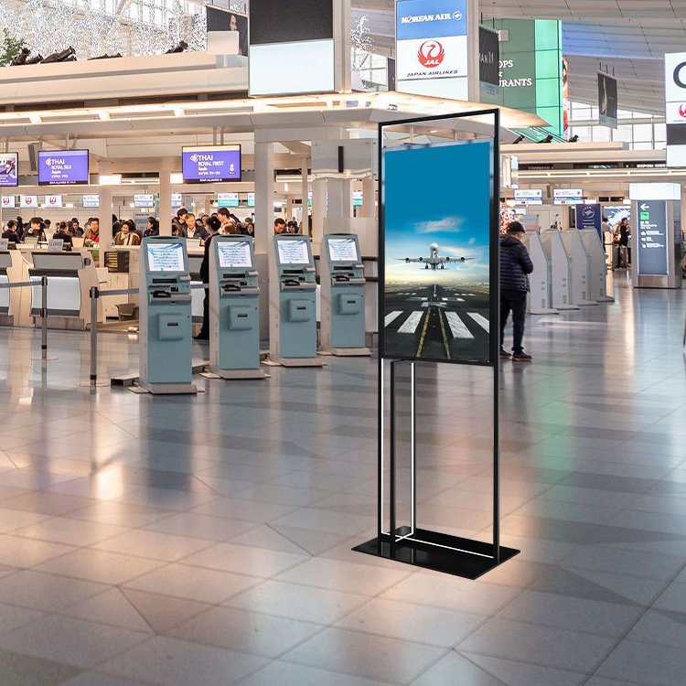 43 inch digital signage board touch stand free digital signage lcd digital signage standing floor
