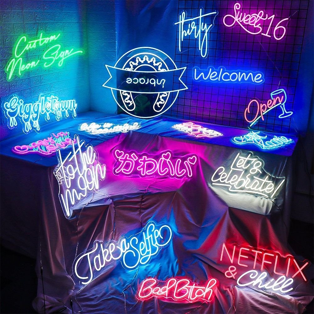 Drop Shipping Custom Led Logo Sign Neon Light Outdoor Wedding Signs Custom Neon Signs