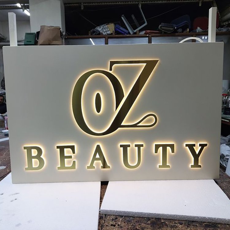 led sign board outdoor advertising custom metal business signs 3d led stainless steel backlit channel letters sign wall logo