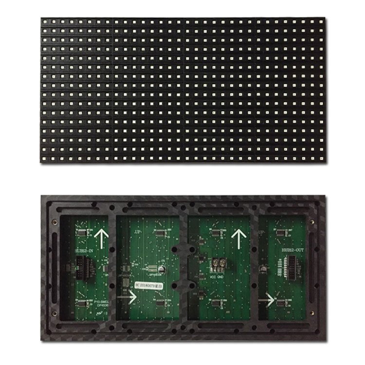 Single Color Outdoor Capacitive Single Red Color Smd P10 Led Display Module Hub12 LED Panel Board