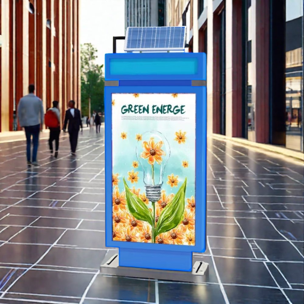 Aluminum SOLAR led light board advertising solar light box