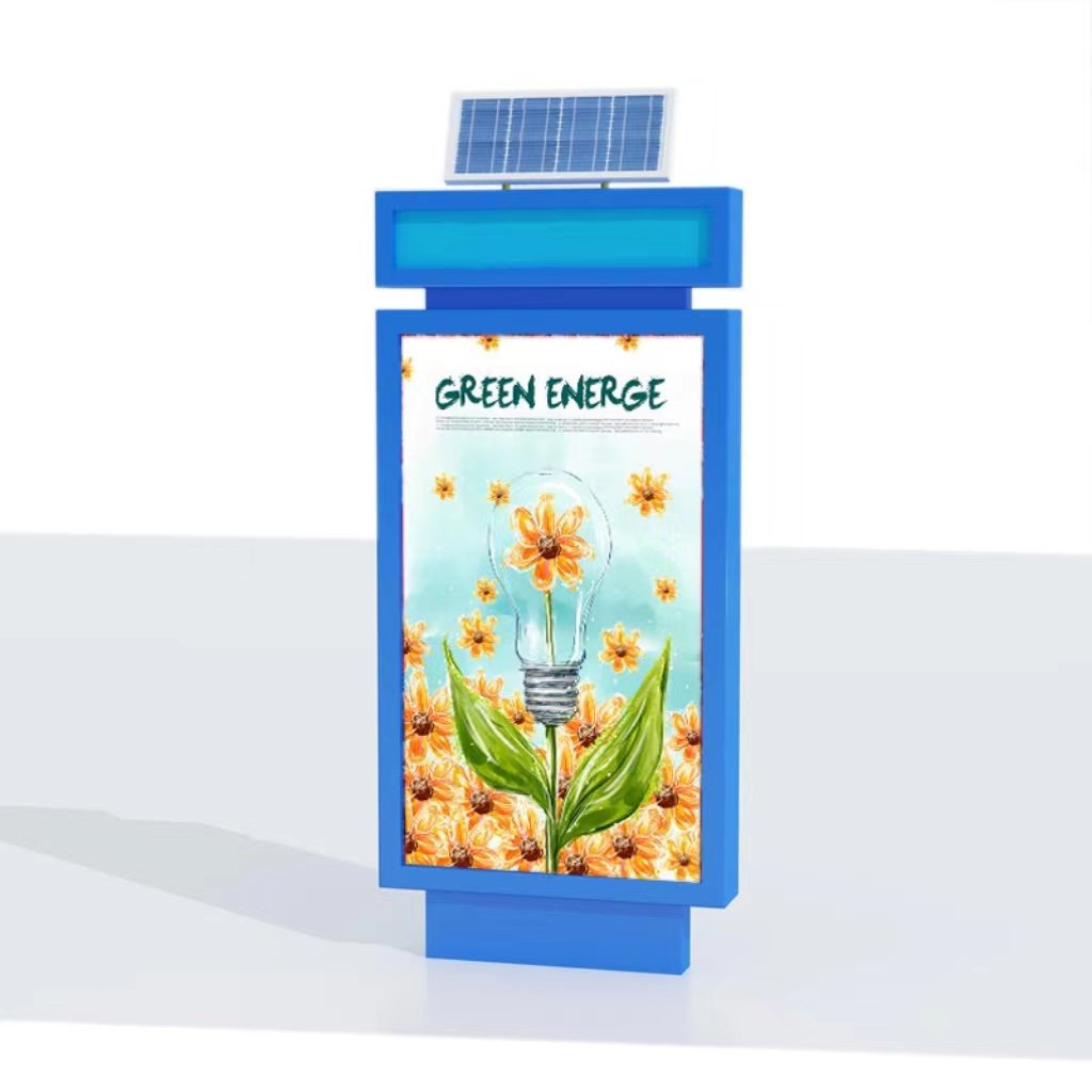 Aluminum SOLAR led light board advertising solar light box