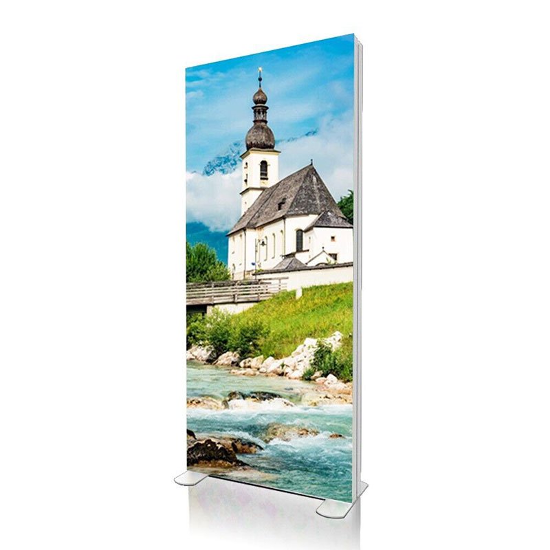 Wholesale tension fabric marketing advertising exhibition trade show floor stand LED display Outdoor wall mounted billboard