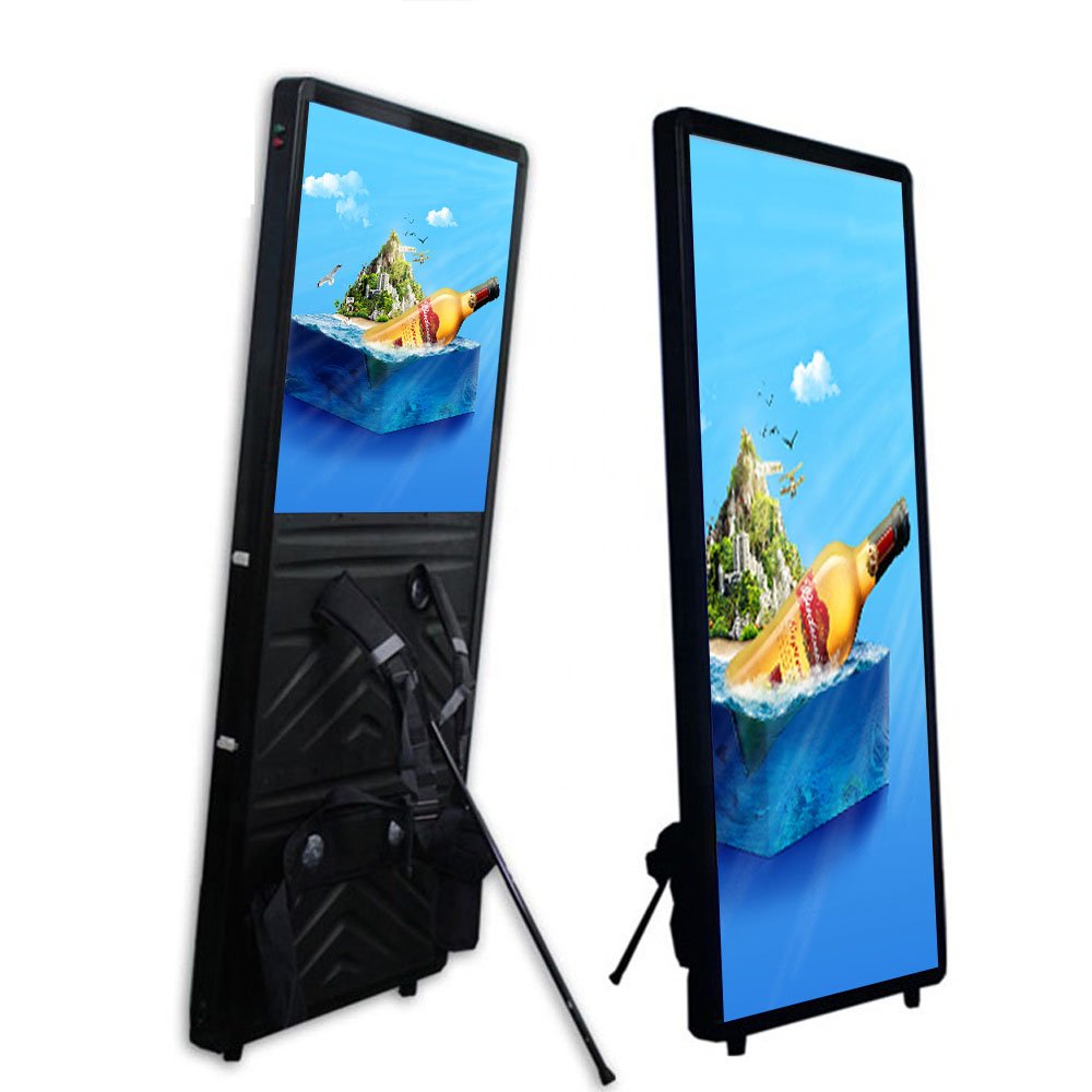 High quality LED backpack light box with battery portable walking billboard